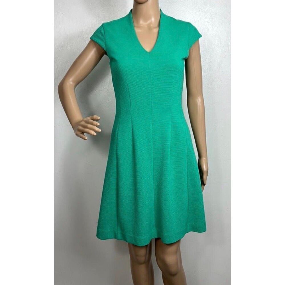 Lilly Pulitzer Bree A-Line Cap Sleeve Textured Jewel Green Dress Women's XXS